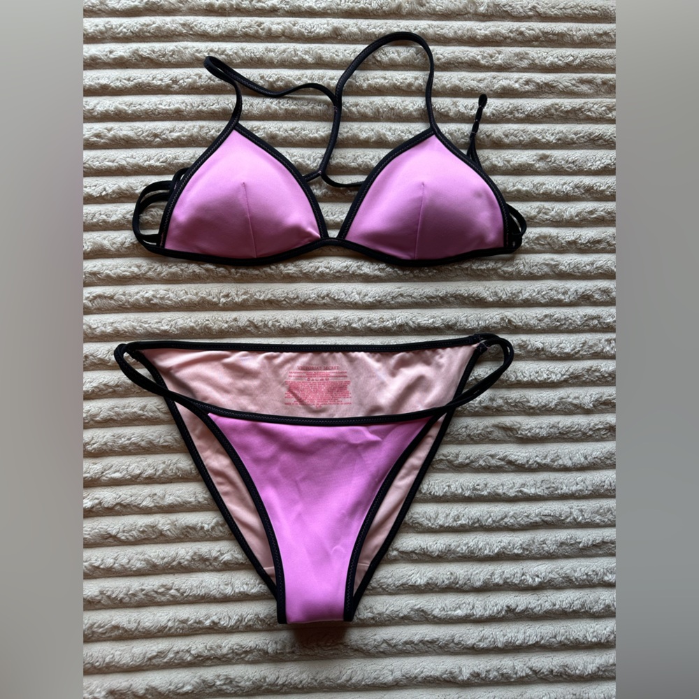 Victoria's Secret Pink and Black Bikini